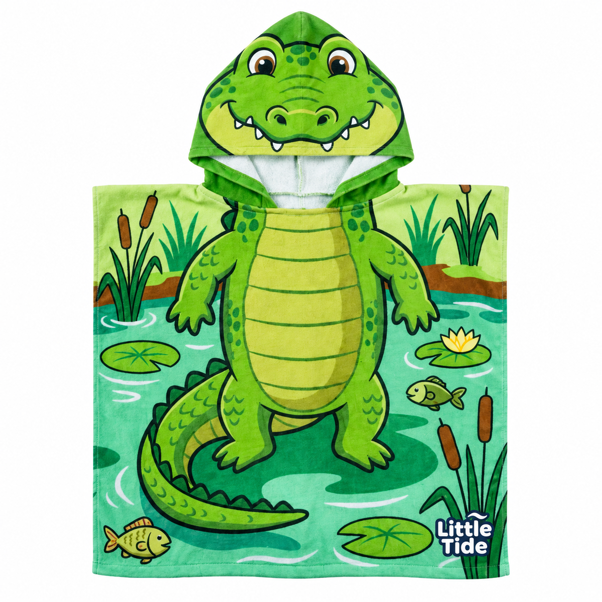 Little Tide™ Character Poncho Towel — Crocodile