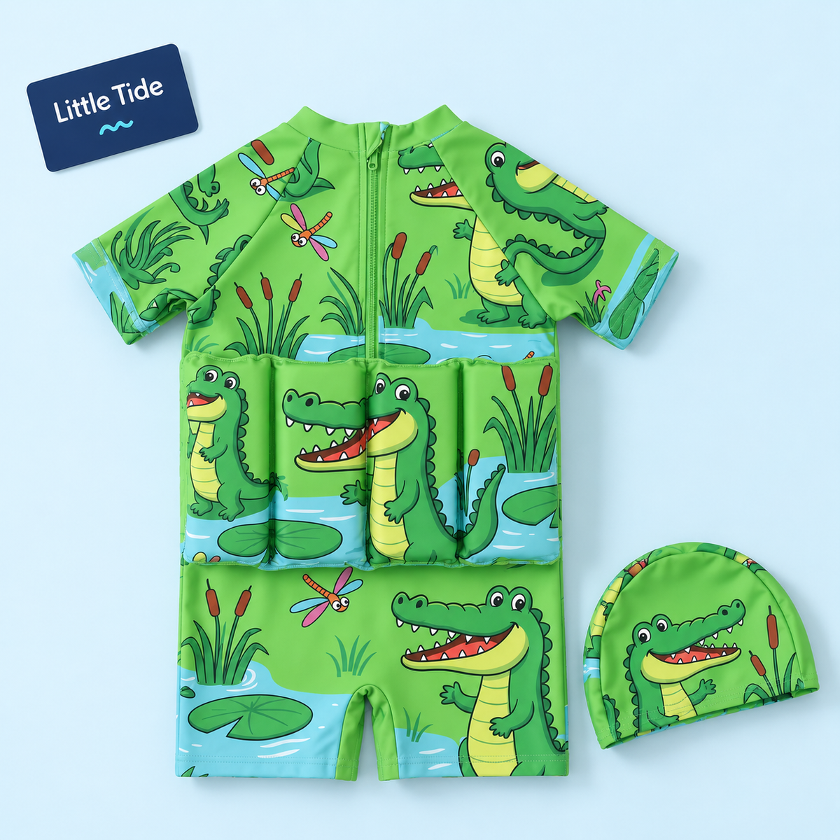 Little Tide Wild Animals — Green Crocodile