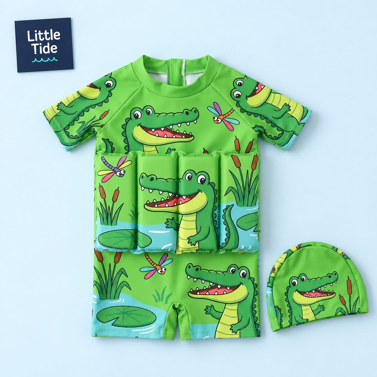 Little Tide Wild Animals — Green Crocodile