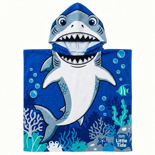 Little Tide™ Character Poncho Towel — Shark
