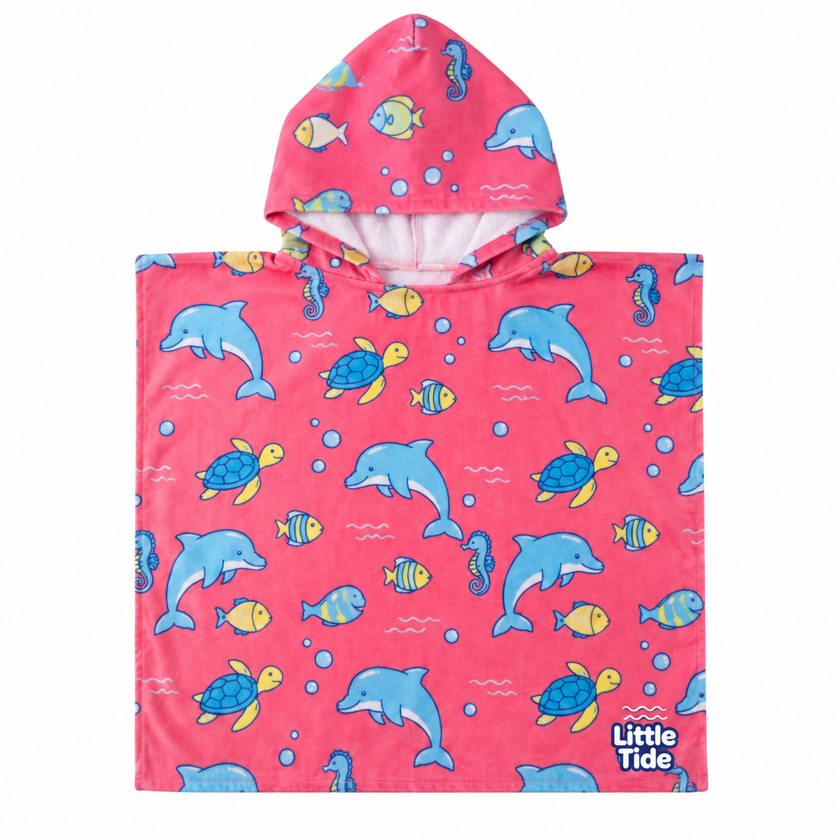 Little Tide™ Matching Poncho Towel — Dark Pink