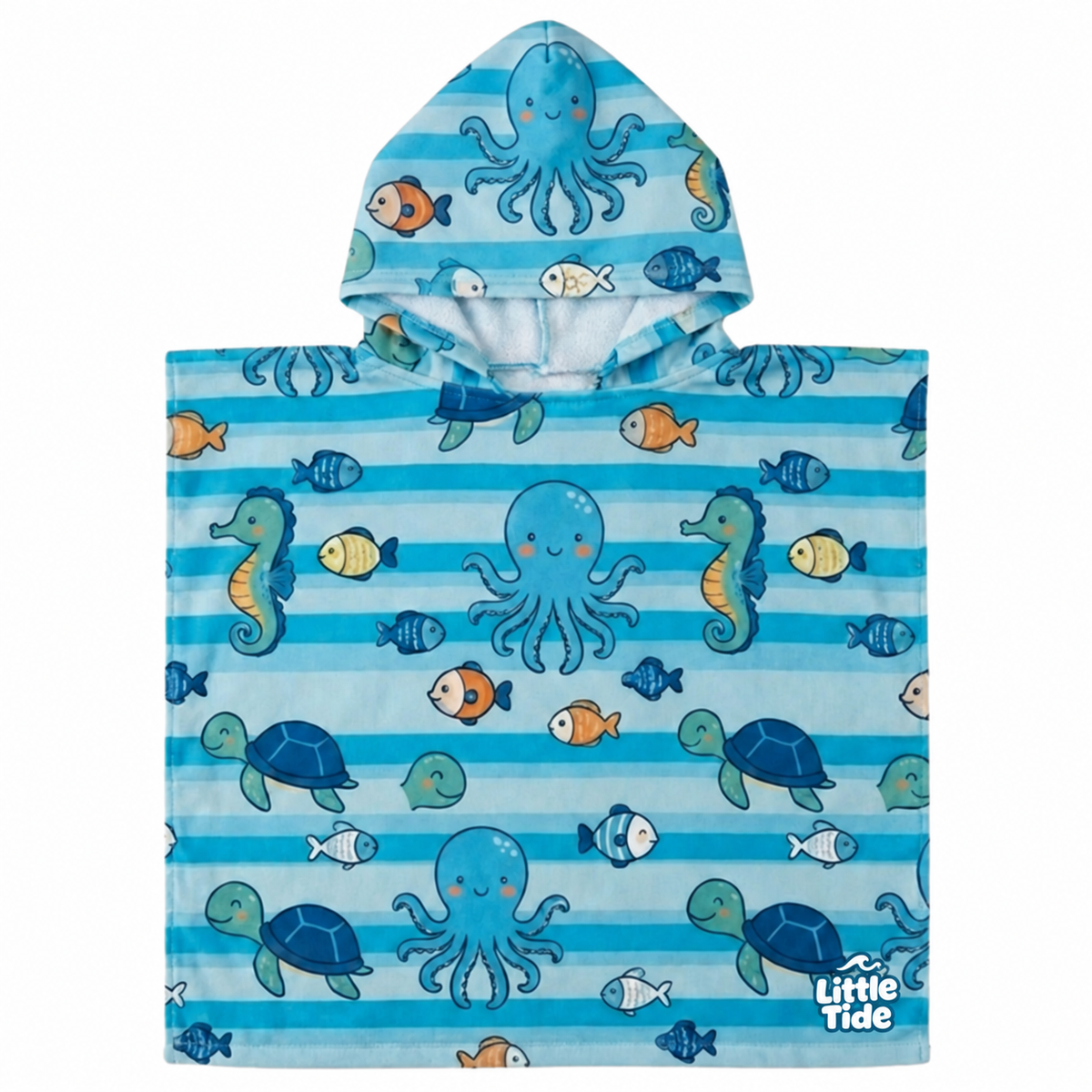 Little Tide™ Matching Poncho Towel — Light Blue