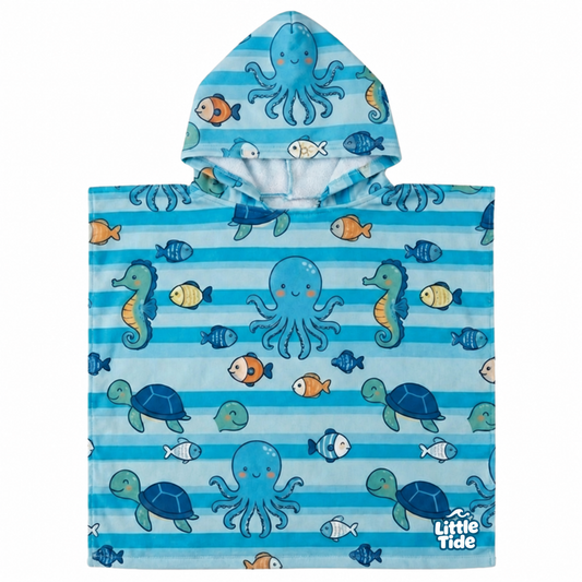 Little Tide™ Matching Poncho Towel — Light Blue